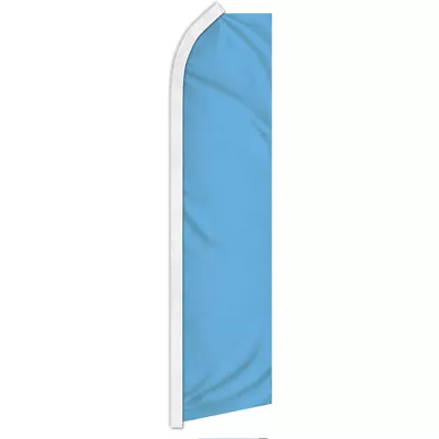 Solid Light Blue Swooper Flutter Feather Advertising Flag Solid Color Blue Flag • $18.95