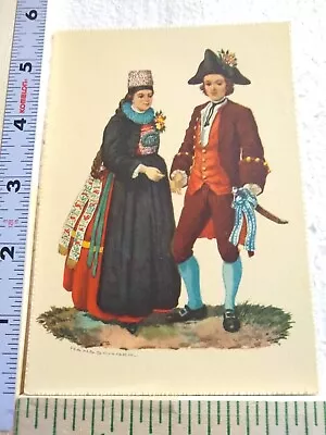 Postcard Swiss Costume From The 18th Century • £8.77