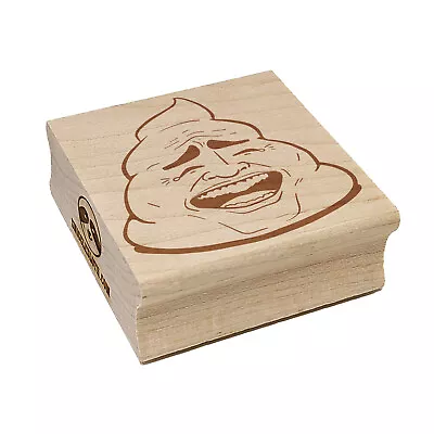 Poop Troll Face Funny Square Rubber Stamp For Stamping Crafting • $9.99