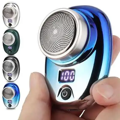 Mini-Shave Portable Electric Razor For Men USB Rechargeable Shaver Home Travel • $12.89