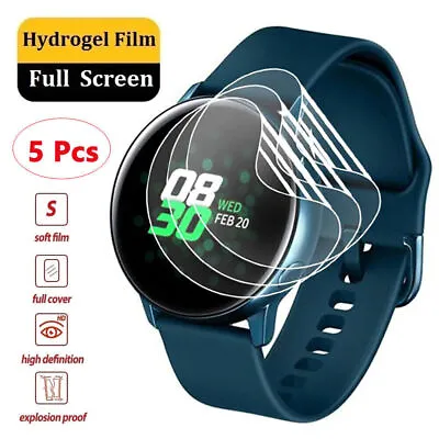 Screen Protector For Samsung Galaxy Watch Classic Active 2 3 4 TPU Clear FILM • $3.06