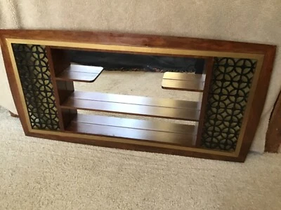 $213 • Buy Vintage Mid Century Modern Belart Shadowbox Wall Shelf Unit Mirror 1969