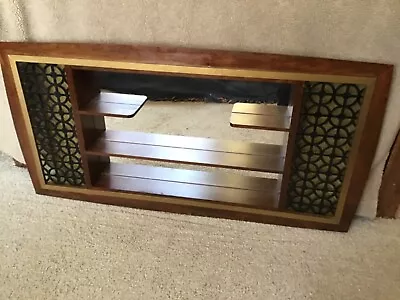 Vintage Mid Century Modern Belart Shadowbox Wall Shelf Unit Mirror 1969 • $209