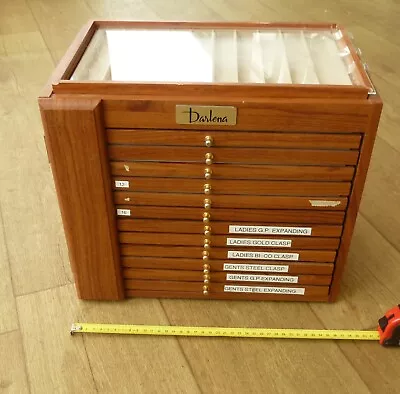 WATCH STRAP STORAGE & DISPLAY BOX Also Useful For A Coin Collectors Cabinet. • £16