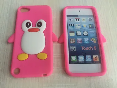 H/PINK Cute Penguin Silicone Soft Phone Case Cover Skin For IPOD Touch 5 5th Gen • $5.99