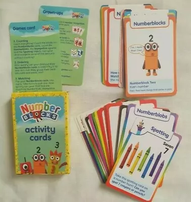 £8.99 • Buy Numberblocks Cbeebies Games  Activity Cards Numeracy  Christmas Gifts 2020