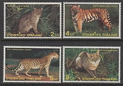 Thailand 1998 Wild Cats Set Of 4 MUH • $3.50