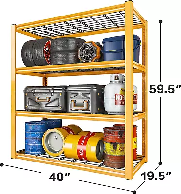 1pc REIBII 40  W Garage Shelving Heavy Duty Loads 2240LBS Garage Storage Shelves • $78.84