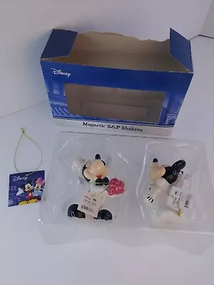 Disney Mickey And Minnie's Wedding Magnetic Salt And Pepper Shakers By Westland • $20