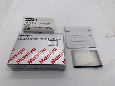 【Unused】Mamiya ZD Focusing Screen Type A4 SD301 Checker For ZD From JAPAN • $69.99
