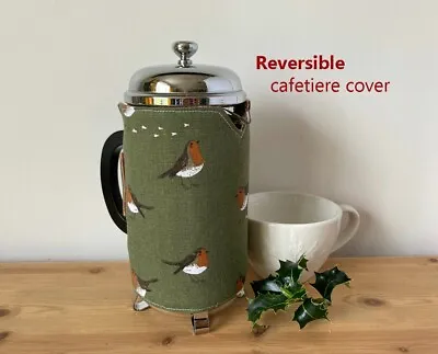 Christmas Cafetiere Coffee Maker French Press Cover Sophie Allport Robin Green • £13.75