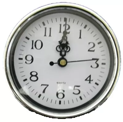 Wall Clock Silver 100mm Quartz Caravan JAYCO  Motorhome BOAT ALAM VEHICLE PARTS • $16