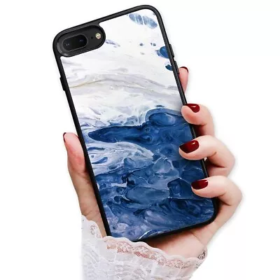 ( For IPhone 6 / 6S ) Back Case Cover AJ12899 Blue Marble • $9.99