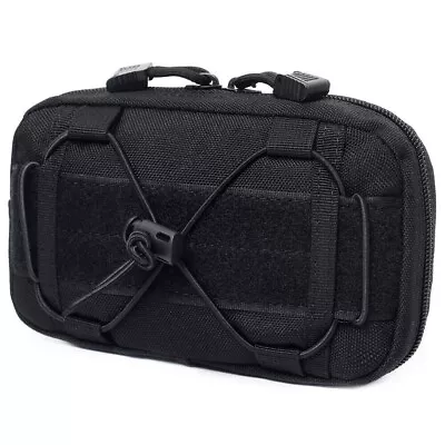 Tactical Molle Horizontal Admin Pouch Compact 1000D Utility EDC Tool Storage Bag • $11.99