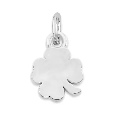 Solid Gold Four Leaf Clover Charm Cute Tiny Good Luck Charm Collectable • $33.32