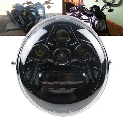 Black Hi/Lo LED Headlight For V Rod V-Rod VROD VRSC VRSCA VRSCDX Moto  • $58.98