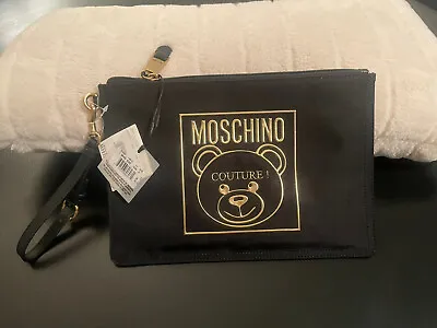 Moschino Bear Clutch Black Gold • $97.40