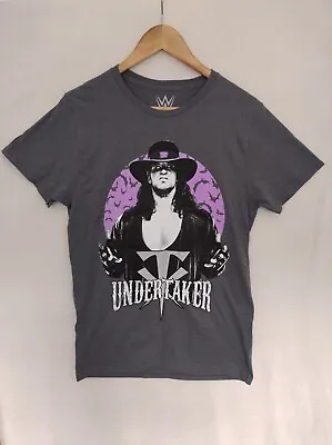 WWE UNDERTAKER S/C/P Bust 34/36 Grey Graphic T-shirt Crew Neck Short Sleeve  • £8.99