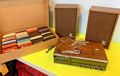 Vintage Panasonic 8 Track Player Model RE-8174 Working With 55 Tapes - 80s Rock • $30