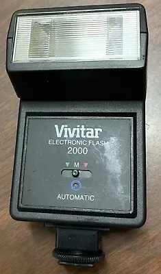 Vivitar 2000 Automatic Electronic Flash Unit With Instructions - TESTED & WORKS! • $9