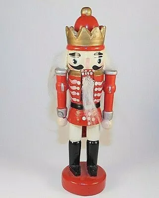 VERY  Crafted WOOD  Nutcracker Soldier Statue  7  Tall Decor Figurine  NICE  • $13.50