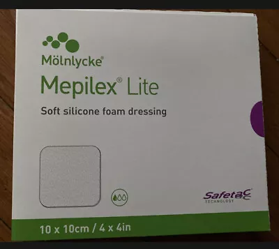 MEPILEX Lite Dressing  4x4 In  New Box Of 5 /2023  Expiration • $19.99