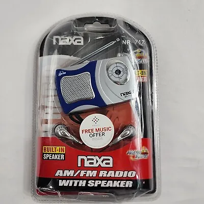 Naxa AM/FM Portable Mini Pocket Radio With Built In Speaker New Sealed NR-712 • $12.98