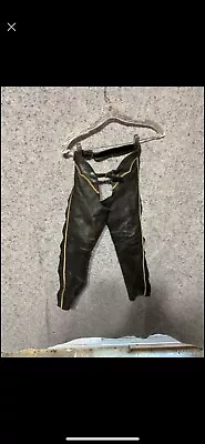 Vintage Barnstable Riding Leather Chaps Women's 10 Petite USA Equestrian Western • $50