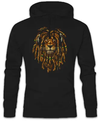 Rastafari Lion IV Hoodie Sweatshirt Rasta Jah Babylon Irie Reggae Jamaica Africa • £40.79