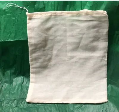 Reuseable Muslin Straining Bags Hop Filter Boiling Home Brew Beer Wine Fruit Jam • £2.45