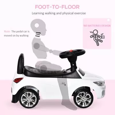 Ride On Car Baby Toddler Walker Foot To Floor Sliding Car Slider White • £37