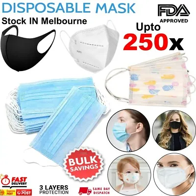 $12.47 • Buy Medical Disposable Face Mask Grade Reusable Washable KN95 Kids Masks UPTO 250x