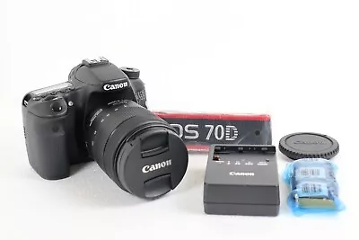 (Open Box)Canon EOS 70D Digital Camera 20.2 MP SLR Black With Lens EFS 18-135mm  • $489.99