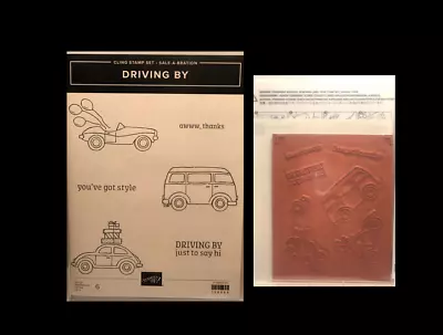 Driving By Stampin' Up Cling Rubber Stamp Set Cars -  NEW # 158099 • $10.78