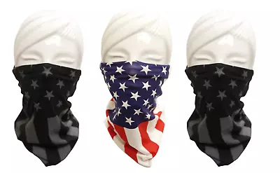 US Seller! Face MASK Washable Bandana Scarf Neck Gaiter Headband- US Flag Styles • $5.97