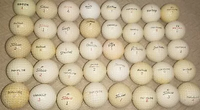 Nice Collection Of 40 Vintage Golf Balls.   • $40