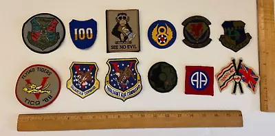 Vintage Military (12) Item Mixed Patch Lot • $9.99