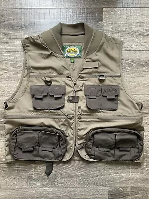 Cabela's Outdoor Gear Fly Fishing Utility Pocket Hunting Vest Mens Size MED • $16.99