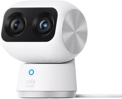 Eufy S350 4K Indoor Security Camera Dual Cameras 360° PTZ Baby Monitor 8×Zoom • $99.99