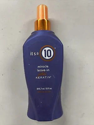 ITS A 10 MIRACLE LEAVE IN PLUS KERATIN 10 Fl Oz /295.7 Ml Brand New! Free Ship • $22.99
