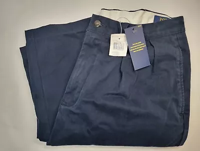 NEW Men's 31 X 30 Polo Ralph Lauren Dark Blue Pocket Classic Pleated Dress Pants • $49.97