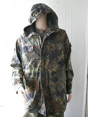 £21.99 • Buy German Army Flecktarn Camo Parka Jacket Combat Camouflage Military Surplus