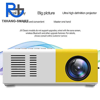 Mini Portable YG300 Multimedia Projector Full HD 1080P Home Theater USB A2TS • £12.27