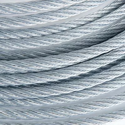 5/8  Galvanized Wire Rope Steel Cable IWRC 6x19 (100 Feet) • $321