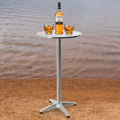 Bar Table Folding Kitchen Height Dining Table Modern Round Pub Table Counter • $58.90