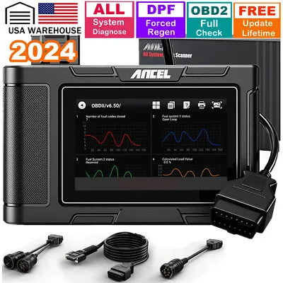 ANCEL HD3400 DPF Regen Heavy Duty Truck Diagnostic Scanner OBD2 Car Code Reader  • $374.99