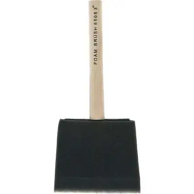 Linzer Project Select 3 In. High Density Closed Cell Foam Brush With Wood Peg • $6.32
