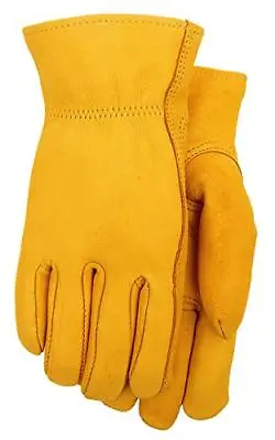 Grain Men's Deerskin 3M Thinsulate Leather Lined Winter Work Gloves NEW • $27.95