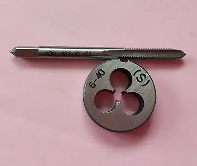 Lots 1pc HSS Machine 6-40 UNF Plug Tap And 1pc 6-40 UNF Die Threading Tool • $14.93