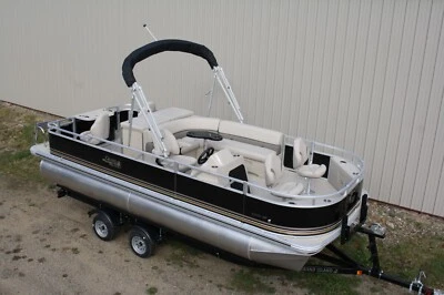 $35499 • Buy Two Tube-New 21 Ft Pontoon Boat With 90 Hp And Trailer